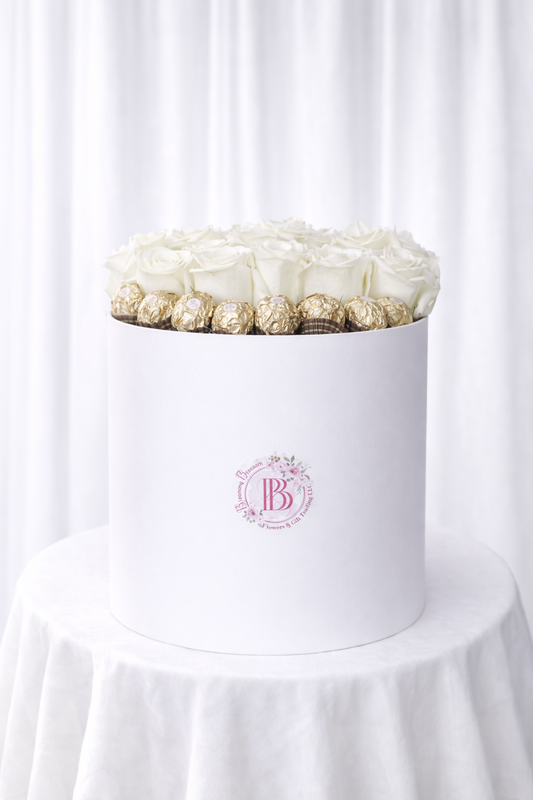 Ivory Luxe Chocolate Rose