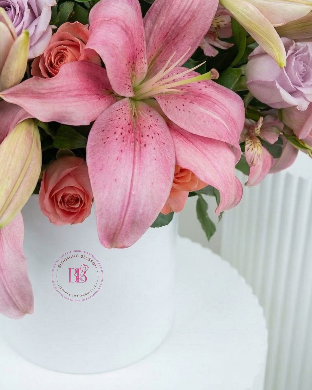 Pastel Rose & Lily - BB Flowers UAE